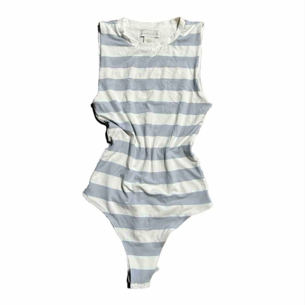 House‎ of Harlow Striped Bodysuit